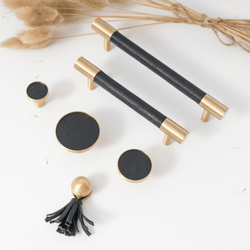 Gałka meblowa Leather Black
